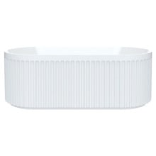 Eleanor Gloss White Acrylic Fluted Freestanding Bath